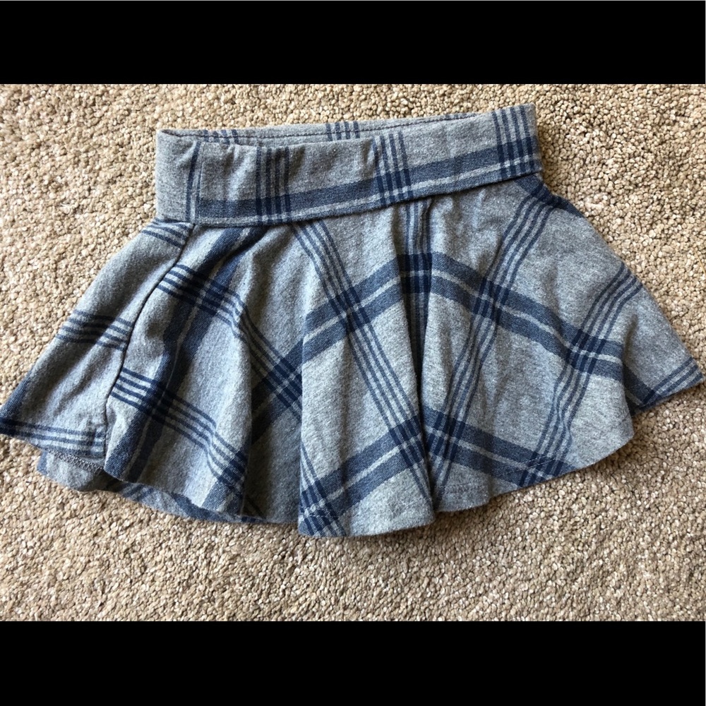 Navy and gray skirt 18-24 mo
